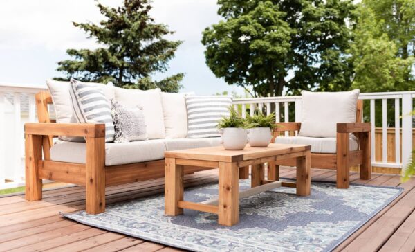 One Arm 2x4 Outdoor Sofa - Sectional Piece